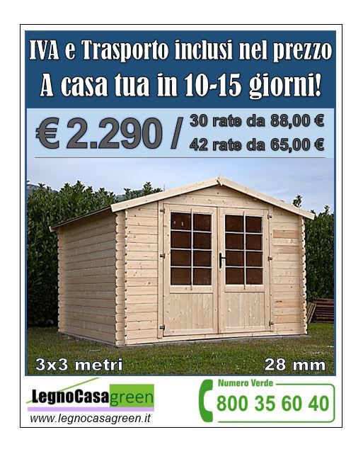 Case e casette prefabbricate in legno