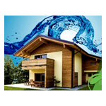 Il montaggio della casa in legno protezione dall'acqua